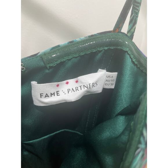 NWT Fame And Partners X FREE PEOPLE Elham Jungle Print Maxi Dress Sz 6 - Picture 5 of 9